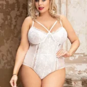 Body blanc grande taille Caprice