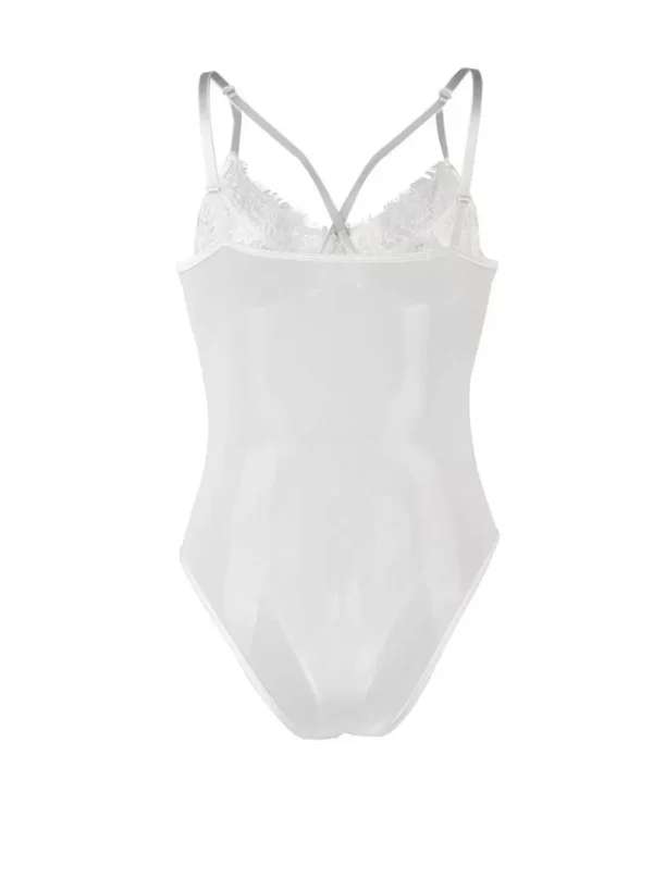 Body blanc grande taille Caprice (arrière)