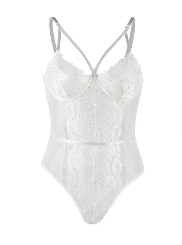 Body blanc grande taille Caprice (avant)