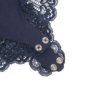 Body dentelle col V taille empire bleu (3) Body dentelle col V taille empire