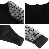 Body noir opaque manches transparentes Harley Body noir opaque manches transparentes Harley
