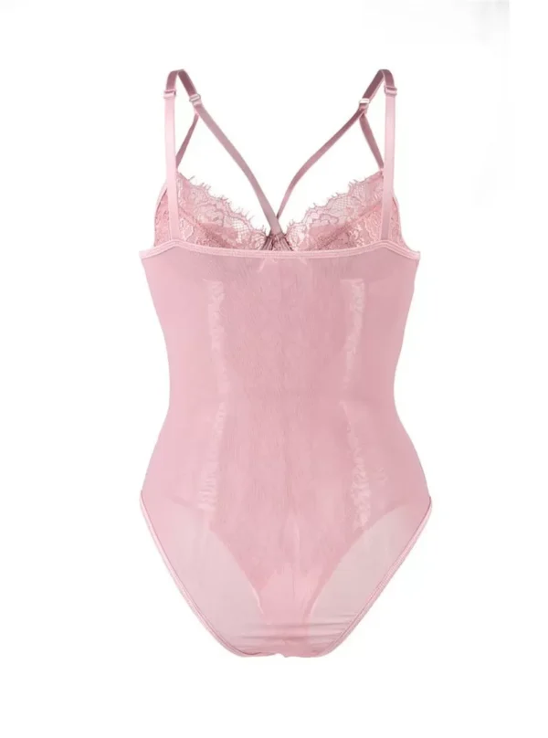 Body rose parme grande taille Danaé (4)