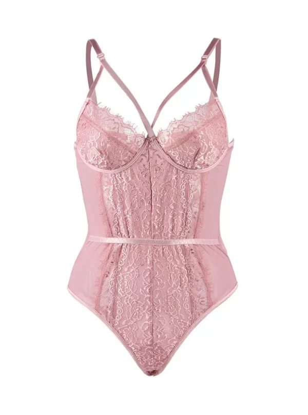 Body rose parme grande taille Danaé (5)