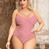 Body rose parme grande taille Danaé (6)