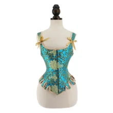 Corset Bleu et Or Féérie (6) Corset Bleu et Or Féérie