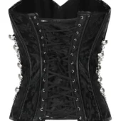 Corset Gothique Militaire Noir (4) Corset Militaire Noir