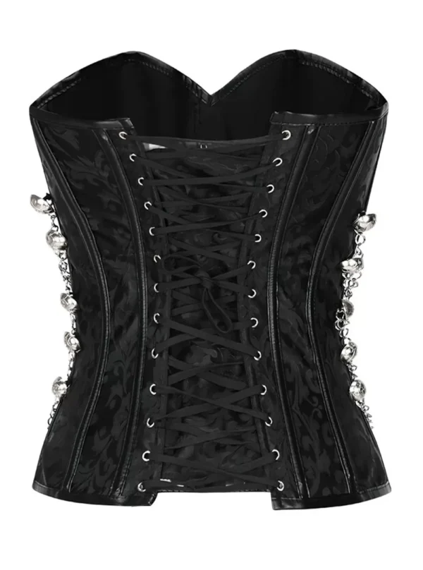 Corset Gothique Militaire Noir (4) Corset Militaire Noir