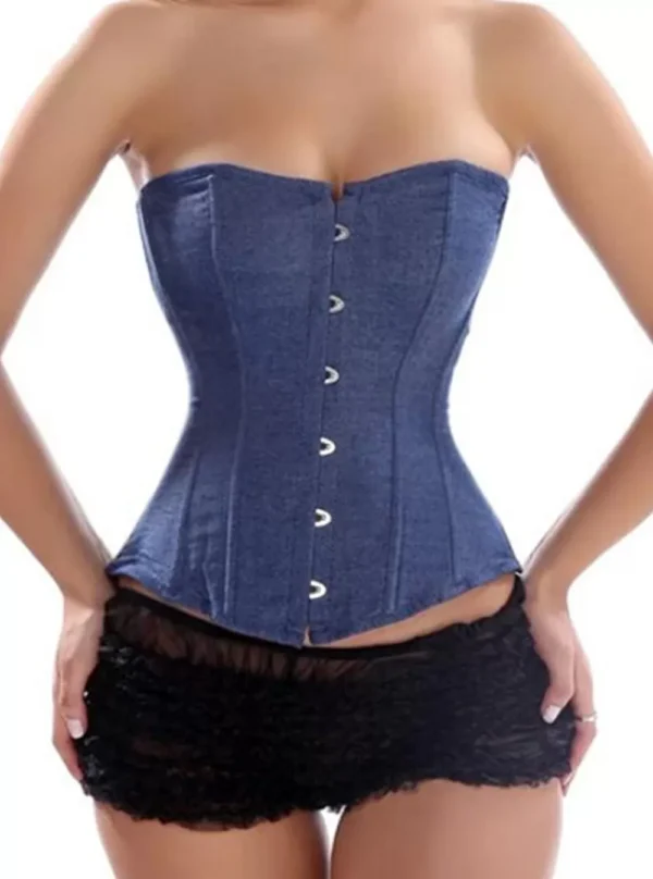 Corset Jeans Bleu Denim (4) Corset Jeans Bleu Denim