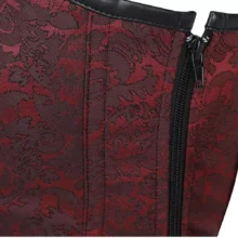 Corset Rouge avec Lanières Cuir Noir Red Vamp (9) Corset Rouge et Cuir Red Vamp