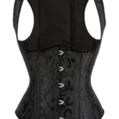 Corset Serre-taille Noir à Bretelles Bella