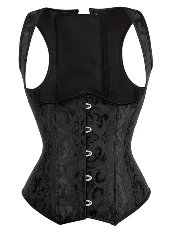 Corset Serre-taille Noir à Bretelles Bella