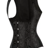 Corset Serre-taille Noir à Bretelles Bella