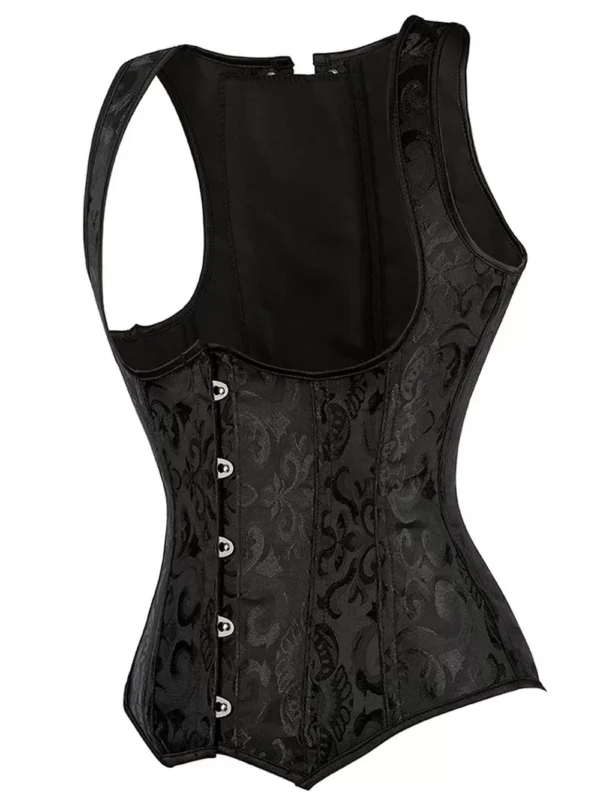 Corset Serre-taille Noir à Bretelles Bella