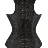 Corset Serre-taille Noir à Bretelles Bella