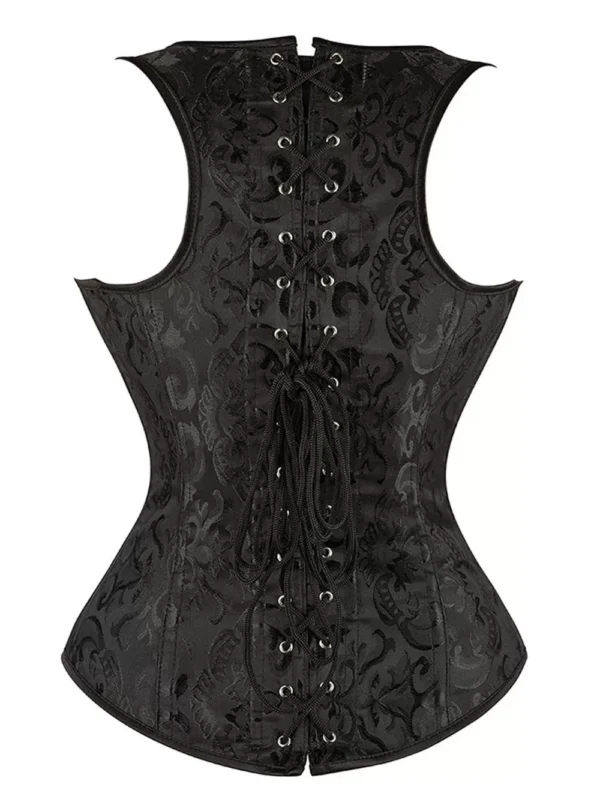 Corset Serre-taille Noir à Bretelles Bella