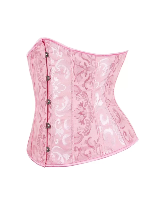 Corset Serre-taille Rose Brodé (3) Corset Serre-taille Rose Brodé