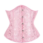 Corset Serre-taille Rose Brodé (4) Corset Serre-taille Rose Brodé
