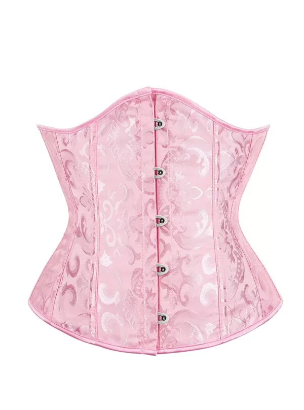Corset Serre-taille Rose Brodé (4) Corset Serre-taille Rose Brodé