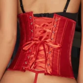 Corset Serre-taille Rouge Satiné