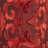 Serre-taille Rouge et Noir Brodé