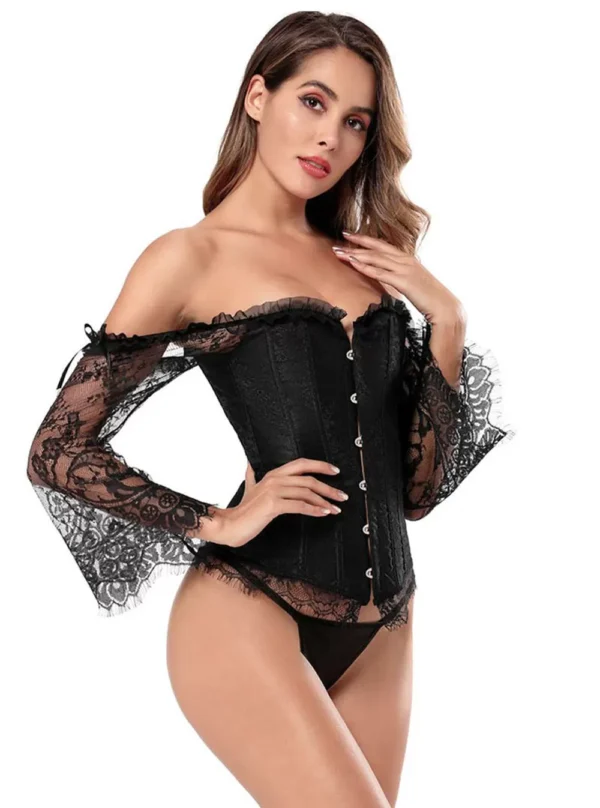 Corset avec Manches en Dentelle Shauna (2) Corset avec Manches en Dentelle Shauna