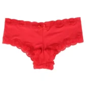 Culotte élégante satinée Anissa (rouge, vue réelle) Culotte élégante satinée Anissa (rouge, vue réelle)