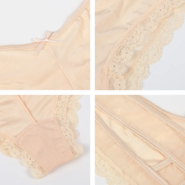 Culotte sexy à lanières Izïa (beige, nude)