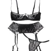 Ensemble seins-nus et Jarretelles Crystal (2) Ensemble seins-nus et Jarretelles Crystal