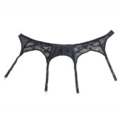 Porte-jarretelles cuir et dentelle Tania (4) Porte-jarretelles cuir et dentelle Tania