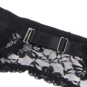 Porte-jarretelles dentelle noir Héléna (2) Porte-jarretelles dentelle noir Héléna