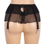 Porte-jarretelles jupette transparente Alix (4) Porte-jarretelles jupette transparente Alix
