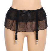 Porte-jarretelles jupette transparente Alix (5) Porte-jarretelles jupette transparente Alix