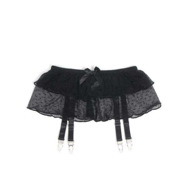 Porte-jarretelles jupette transparente Alix (6) Porte-jarretelles jupette transparente Alix