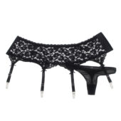 Porte-jarretelles pin-up en dentelle Noor noir (7) Porte-jarretelles pin-up en dentelle Noor