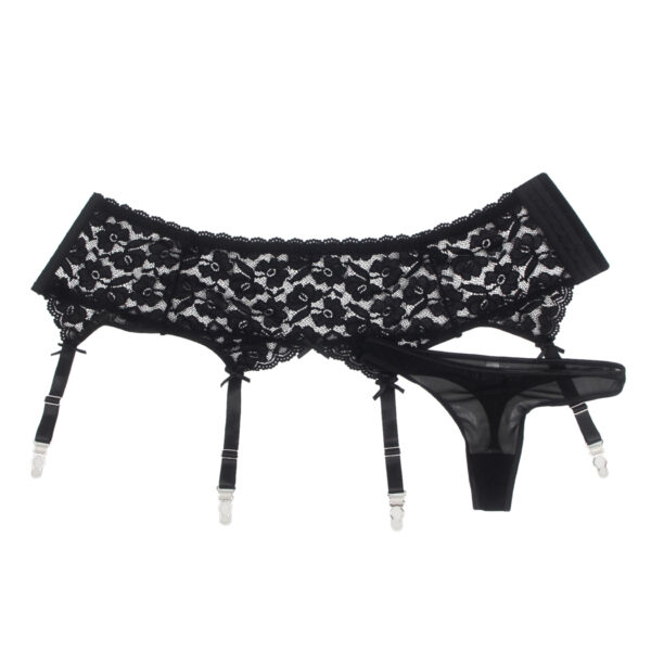 Porte-jarretelles pin-up en dentelle Noor noir (7) Porte-jarretelles pin-up en dentelle Noor