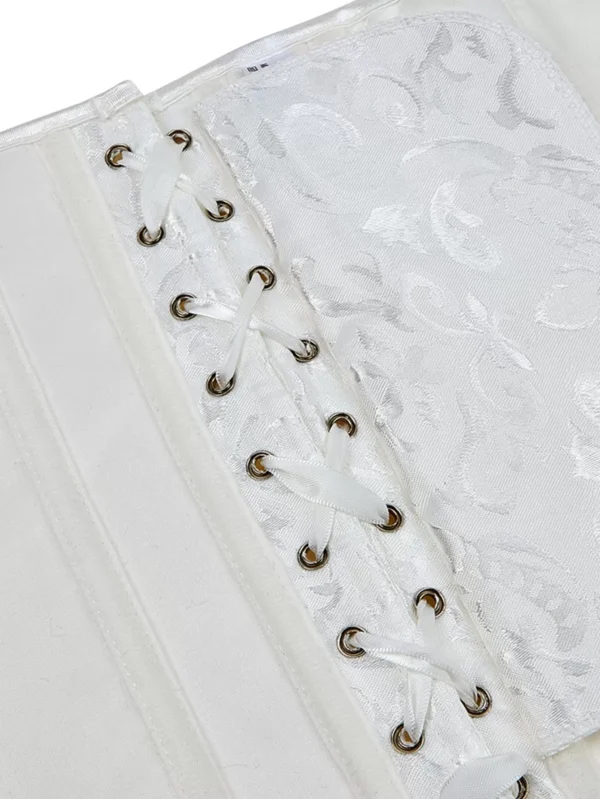 Serre-taille Blanc Brodé (10) Serre-taille Blanc Brodé
