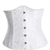 Serre-taille Blanc Brodé (5) Serre-taille Blanc Brodé