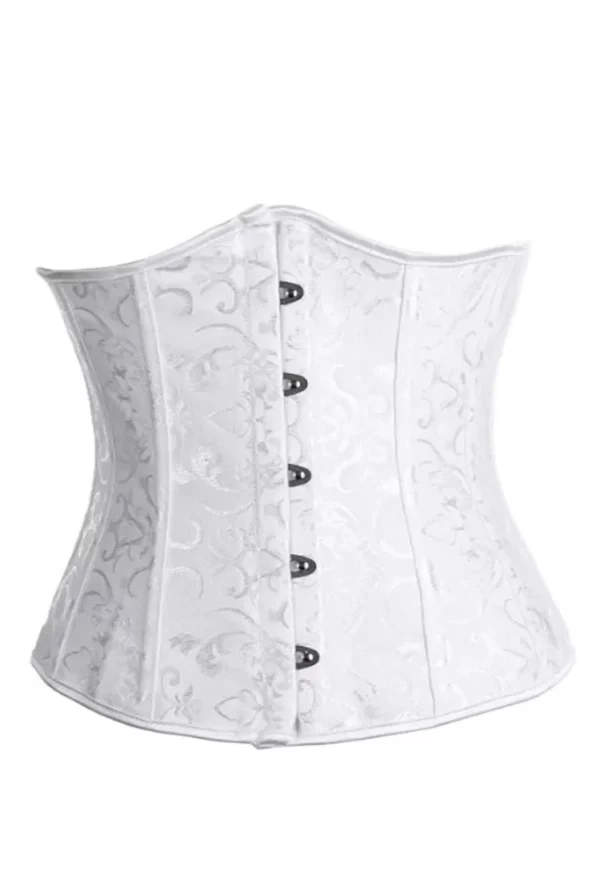 Serre-taille Blanc Brodé (5) Serre-taille Blanc Brodé