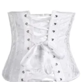 Serre-taille Blanc Brodé (6) Serre-taille Blanc Brodé