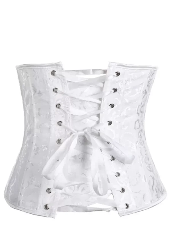 Serre-taille Blanc Brodé (6) Serre-taille Blanc Brodé