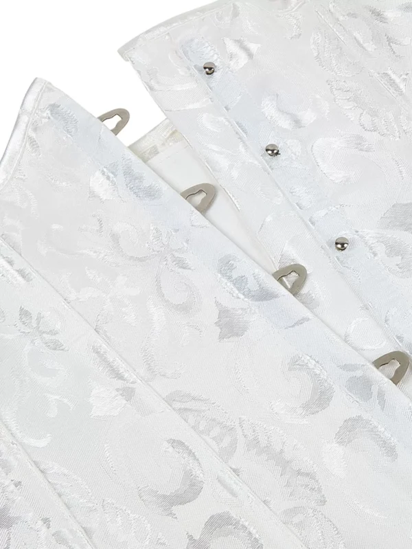 Serre-taille Blanc Brodé (7) Serre-taille Blanc Brodé