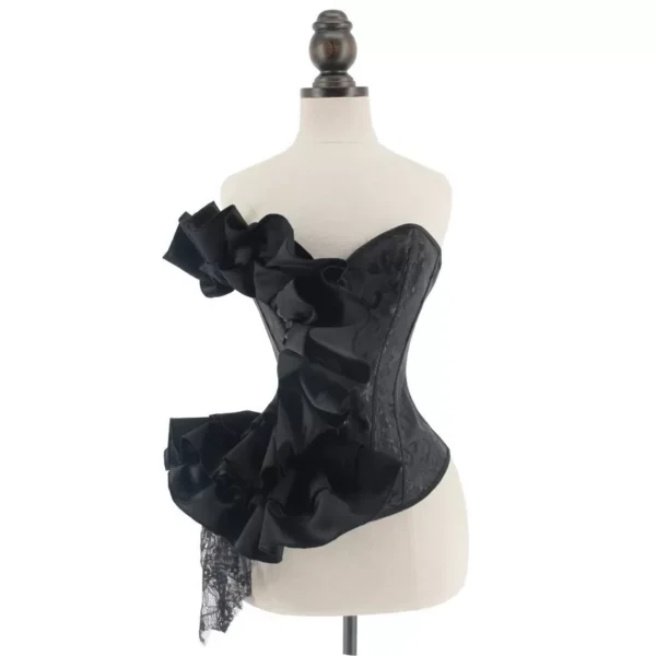 Corset Noir Bouquet des Ténèbres (5) Corset Noir Bouquet des Ténèbres