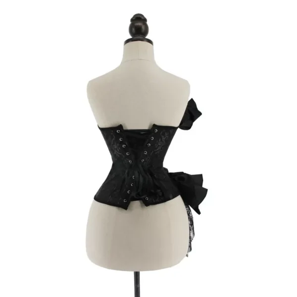 Corset Noir Bouquet des Ténèbres (6) Corset Noir Bouquet des Ténèbres