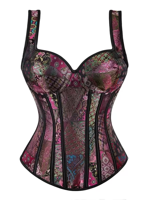 Corset bretelles Patchwork Freya