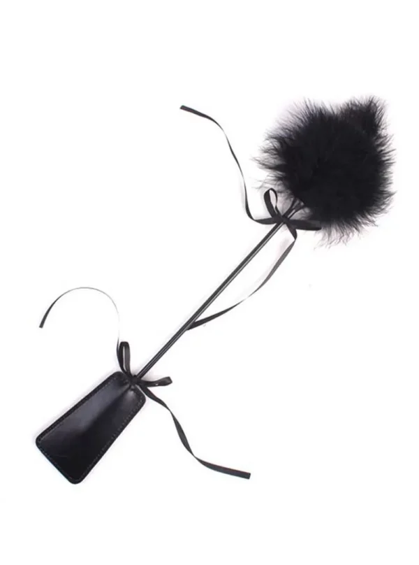 Cravache cuir et plume (1) Cravache cuir et plume