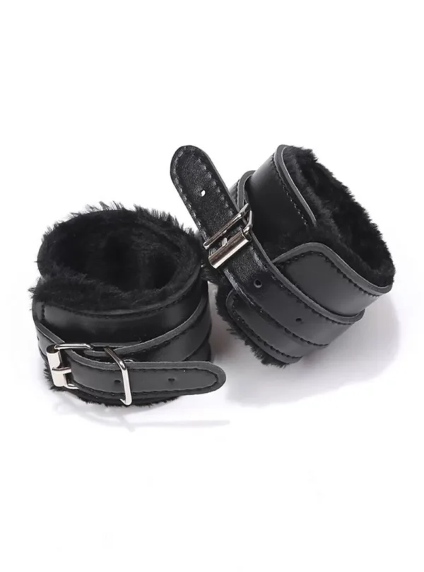 Menottes cuir et fourrure (2) Menottes cuir et fourrure