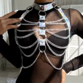 Soutien-gorge avec Chaînes Argent (2) Soutien-gorge avec Chaînes Argent