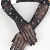 Gants Longs en Résille Scintillants (3) Gants Longs en Résille Scintillants (3)