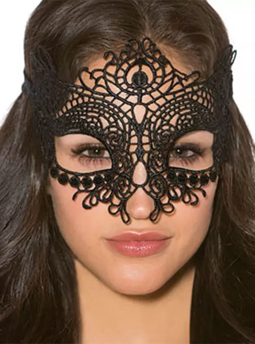 Masque en Dentelle Noir Attraction (1)