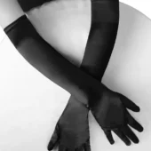 gants longs en satin noir (3) gants longs en satin noir (3)